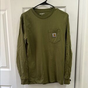 Carhartt WIP Men's Olive Green Long Sleeve Shirt